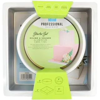 PME Kuchenform Starter Bundle Set mit 2-76mm tiefen Formen