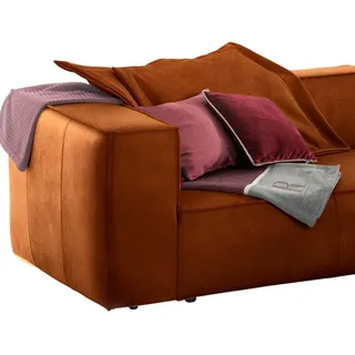 W.SCHILLIG Sofakissen »around-the-block« Dekokissen mit Flatterbiese, braun