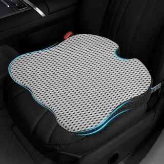 WUFANC Autositzkissen, Keilkissen Auto, Rutschfestes Sitzkissen für Auto, Ergonomisches Memory Foam Sitzkeilkissen für Auto, Bürostuhl, Auch als SitzerhöHung Auto Erwachsene (Grau)