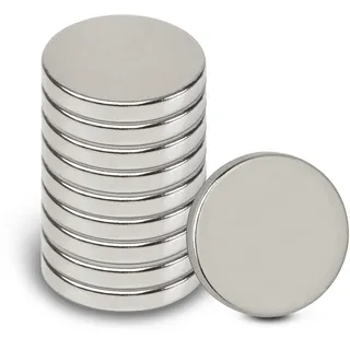 Maul Neodym-Scheibenmagnet, | 20x3mm silber 10 -Stk. (61829)