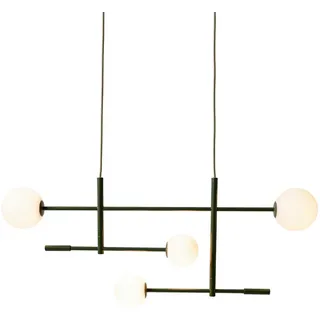 It's about Romi Hängeleuchte , Grün, Weiß , Metall, Glas , rechteckig , 13x218x97 cm , Europäischer Sicherheitsstandard, Schutzklasse II (Schutzisoliert) , verstellbare Arme , Lampen & Leuchten, Innenbeleuchtung, Hängeleuchten, Pendelleuchten