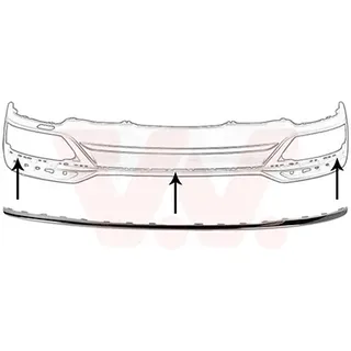 VAN WEZEL Zier-/Schutzleiste, Stoßfänger 0393550 Heckspoiler für AUDI