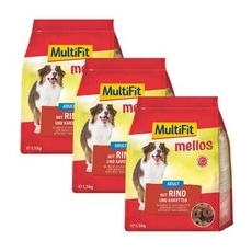 MultiFit Mellos 3x1,5kg Rind und Karotten