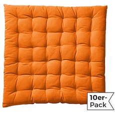 REDBEST Stuhlkissen im 10er-Pack, orange#orange, 40x40x3 cm