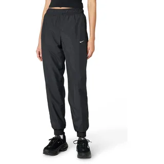 Nike Damen W NSW OTG UV ESSNTL WVN MR JG Hose, Black/White, XS