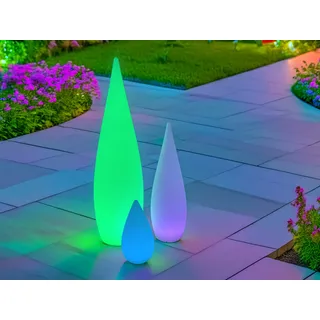 3er Set LED Akku Stehlampen ohne Kabel Bodenlampen für Innen & Außen in 3 Größen