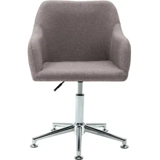 vidaXL Esszimmerstuhl Drehbar Taupe Stoff - Taupe