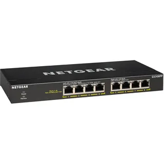 Netgear GS308PP 8-Port Gigabit Switch, 8x RJ-45, PoE+ (GS308PP-100)