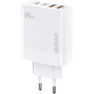 DUDAO A65EU Adapter GaN (65 W), USB Ladegerät, Weiss