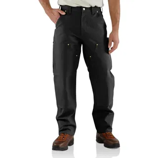 CARHARTT Arbeitshose, Duck Double Front LOGGER PANT Black Gr.W42/L32 (W42/L32)