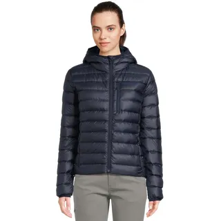 Marmot Wm's Highlander Hoody, Leichte Daunenjacke, warme Winterjacke, wasserabweisende Steppjacke, winddichte Funktionsjacke, klein packbare Outdoorjacke mit Kapuze, Arctic Navy, XL