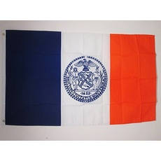 AZ FLAG Flagge New York City 90x60cm - New York City Fahne 60 x 90 cm - flaggen Top Qualität