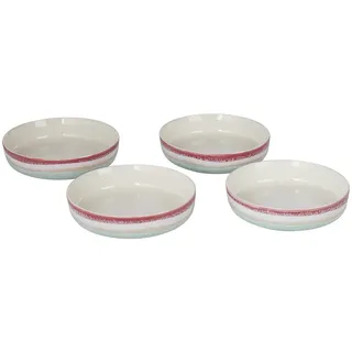 Butlers Pastateller 4er-Set Medley 1L , Mintgrün , Keramik , 21x4.8x21 cm , Geschirr, Teller, Pastateller