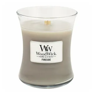 Woodwick Fireside Duftkerze 275 g braun