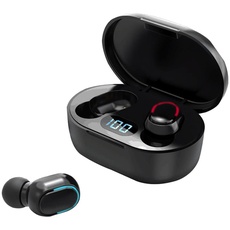 Rawrr Bluetooth Kopfhörer in Ear mit Mikrofon,Hi-Fi Stereo,Akkulaufzeit bis zu 25 Stunden,Tastesteuerung mit Touch Control für Arbeit und Studium,Schwarz