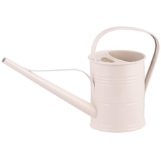 PLINT 1.5L Watering Can - Modern Style Watering Pot for Indoor and Outdoor House Plants - Coloured Galvanised Powder Coated Steel - Metal Design with Narrow Spout and High Handle -Winter white
