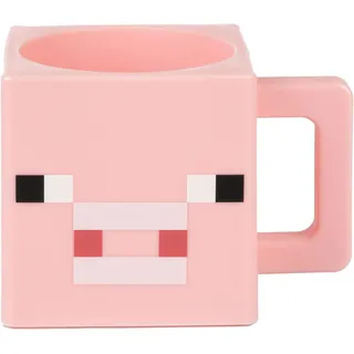 Minecraft Jinx 10687 Trinkbecher Pig Face/Schwein, 290 ml, Kunststoff, Mehrfarbig