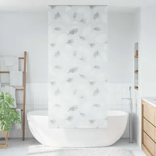 vidaXL Duschrollo 100x240 cm Stoffbreite 96 cm - Grau