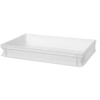 HENDI Pizzaballenbox, zum Transportieren und Lagern von Teig, Amerbox, Teigballenbox, Teigballenbehälter, Pizzateigbehälter, Teigbox, stapelbar, Bäckerformat, 18L, 600x400x(H) 95mm, HDPE