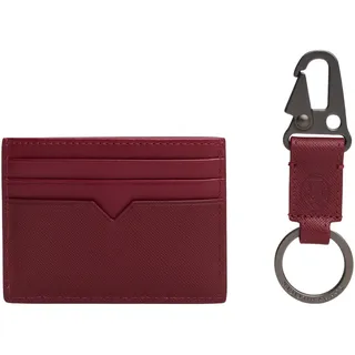 TOMMY HILFIGER Herren TH Crest CC Holder & FOB AM0AM13779 Geschenkpaket, Violett (Deep Rouge), Einheitsgröße, Violett (Deep Rouge), One Size