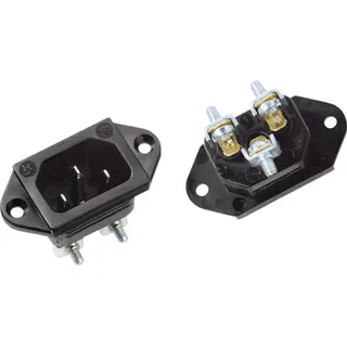 Bachmann 917.170 Kaltgeräte-Steckverbinder 781 Stecker Gesamtpolzahl: 2 10 A Schwarz 1 St.