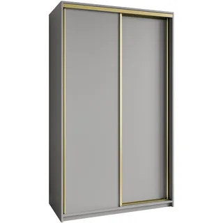 masseno Schwebetürenschrank Nisse 120 x 205 x 60 cm Grau