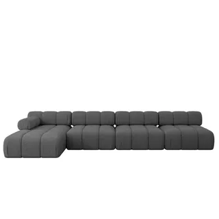 altdecor Eckcouch Polyester 6-Sitzer Grau