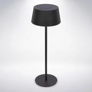 Briloner LED Tischleuchte Kunststoff/Metall Ø 12 x 34 cm Akku/Solar schwarz