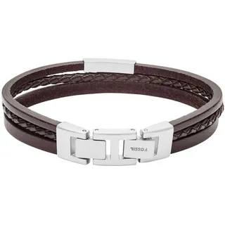 Fossil Vintage Casual Armband Braun Leder JF03323040 Größe 180mm - 195mm