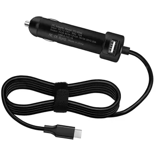 FLGAN 65W USB-C Autoladegerät Netzteil für Dell Latitude 5420 3520 5520 5400 5401 9420 9520 7420 7410 5310 2in1 Inspiron 14 7490 13 7390 7306 15 7590 Reise-Adapter