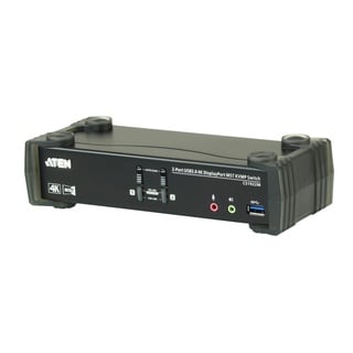 ATEN CS1922M 2-Port USB 4K Display-Port Kabel KVM Switch + USB 3.0 Periph.