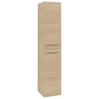 Villeroy & Boch Avento Hochschrank, 2 Türen, Anschlag rechts, 350x1760x404mm, Griff chrom Glanz, A89401VJ, Farbe: Nordic Oak