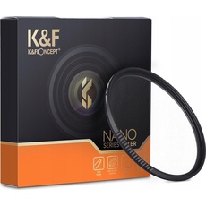 K&F Concept Filter K&F Filter Dyfuzijny HD Black Mist 1/8 K&F 82mm 82 mm (82 mm, Black Mist Filter, 82 mm), Objektivfilter, Schwarz