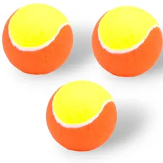 Terryshop74 3 Stück Tennisbälle für Reha-Training und Haustierspielzeug, hohe Sichtbarkeit (Gelb und Orange)