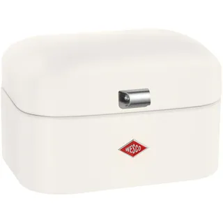 Wesco Single Grandy Brotkasten in der Farbe sand matt, pulverbeschichtetes Stahlblech, Lüftungslöcher und stabiler Handgriff