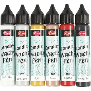 Kerzenstift, Sortiment, sortierte Farben, 6x25ml
