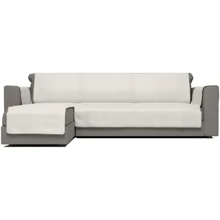 Italian Bed Linen CDSX-COMFORT PENISOLA-PANNA-190 Komfort-Antigleiten-Sofa-Decke mit chaiselongue,190cm, creme
