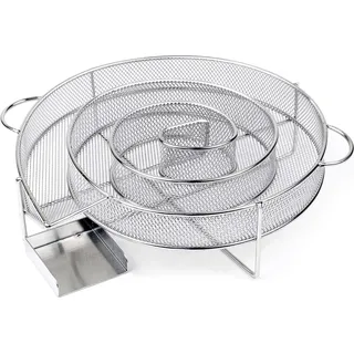 Wiltec BBQ Räucherschnecke aus Edelstahl 16x5cm, Brennzeit bis zu 8 h, Kaltraucherzeuger Kaltrauchgenerator Kalträuchern Smoker Sparbrand Räuchern