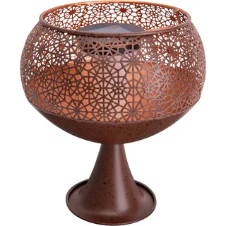 Näve LED-Deko-Solarleuchte mit Standfuß 25 cm mit Flammeneffekt