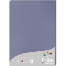 Clairefontaine 24219C - Packung mit 25 Blatt Briefpapier Pollen DIN A4 21x29,7 cm, 210g, ideal für Ihre Einladungen und Korrespondenz, Premium glattes Papier, Vergissmeinnichtblau, 1 Pack