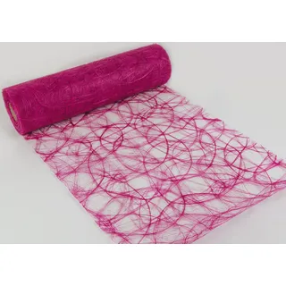 None 25 m x 30 cm Sizoweb® Vlies Original Tischband Tischläufer Fuchsia pink für Hochzeit, Fuchsa