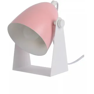 Tischlampe Rosa Weiß verstellbar Wohnzimmer Büro 20,5 cm E14 Tischleuchte Modern