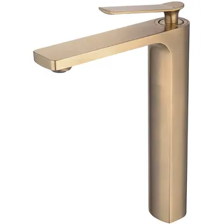 Beelee Moderner Einhebelmischer für Badezimmer, Einhebel, Einloch, gebürstetes Gold, BL6682BGH