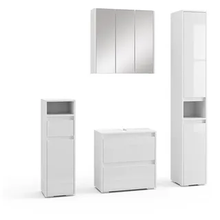 Vicco Majest 4-tlg. Weiß Hochglanz