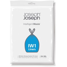 Bild Joseph Joseph IW1 Müllbeutel, Restmüllbeutel mit Zugband zum Zubinden und Tragen, 24–36 l 20 Stück
