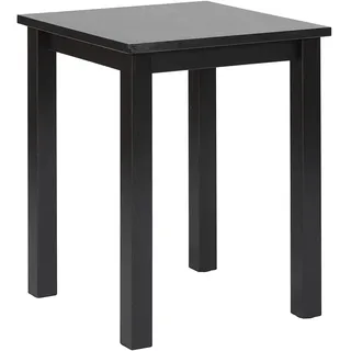 Interlink Inter Link - Beistelltisch Holz - Kleiner Tisch aus Kiefer Massivholz mit Natürlicher Maserung - FSC-Zertifiziert - Holztisch als Couchtisch, Sofatisch, Wohnzimmertisch - 45 x 45 x 55 cm - Schwarz