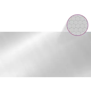 vidaXL Poolabdeckung Silbern 732x366 cm PE - Silber