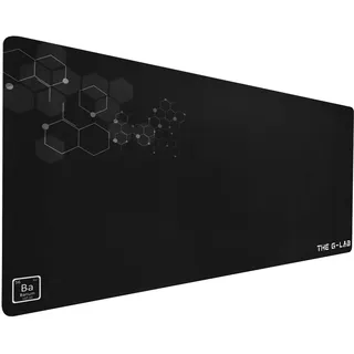 THE G-LAB G-Lab Pad Barium - XXL Gaming Mauspad - Großes Gamer Mauspad - Optimierte hochpräzise Oberfläche - Rutschfeste Gummibasis - Extra großes Mauspad 900 x 450 x 3 - Schwarz