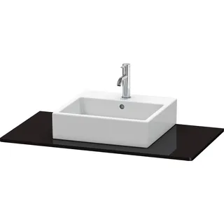 Duravit XSquare Konsole, 1 Ausschnitt, 1000x16x550mm, XS060E04040, Farbe: Schwarz Hochglanz Lack