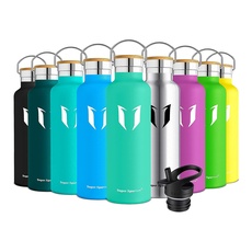 Super Sparrow Trinkflasche Edelstahl Wasserflasche - 750ml - Isolier Flasche mit Perfekte Thermosflasche für Das Laufen, Fitness, Yoga, Im Freien und Camping | Frei von BPA